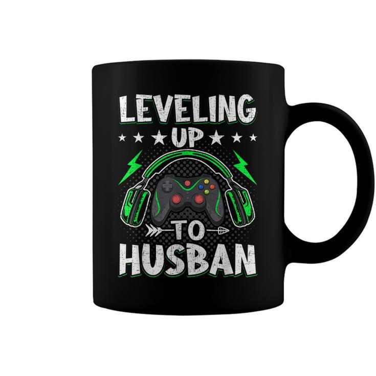 Leveling Up To Husban Husband Video Gamer Gaming  Coffee Mug
