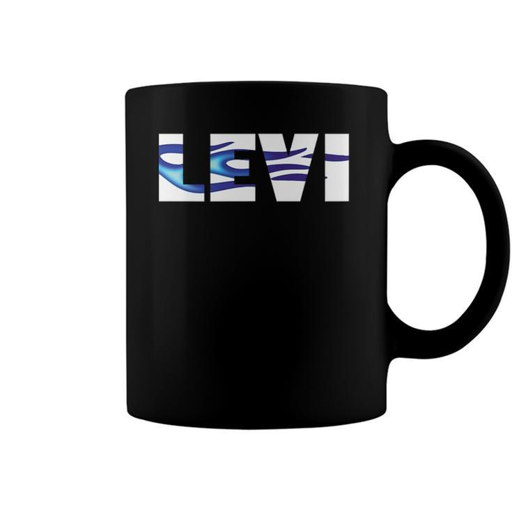 Levi Name Cool Auto Detailing Flames So Fast Coffee Mug