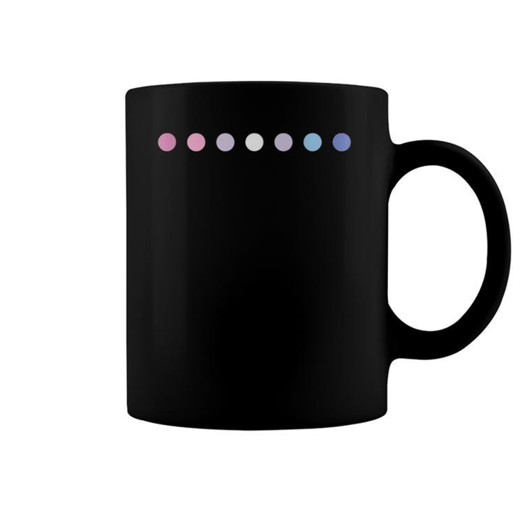 Lgbtq Bigender Pride Flag - Lgbtqia Polka Dot Bigender  Coffee Mug