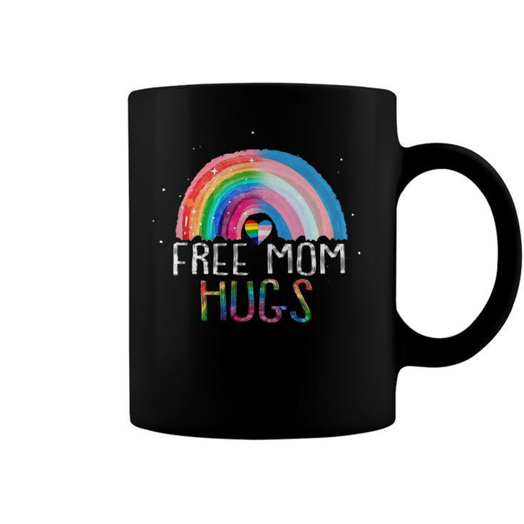 Lgbtq Free Mom Hugs Gay Pride Lgbt Ally Rainbow Mothers Day  Coffee Mug