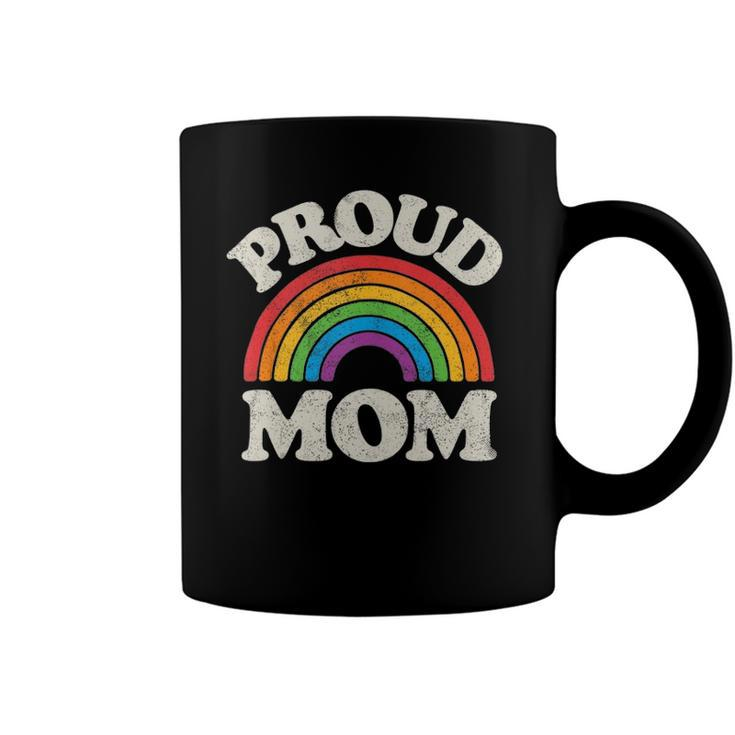 Lgbtq Proud Mom Gay Pride Lgbt Ally Rainbow Mothers Day  Coffee Mug