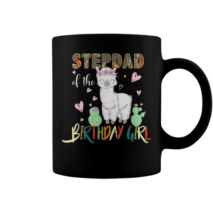 Llama Birthday Stepdad Of The Birthday Girl Outfits  Coffee Mug