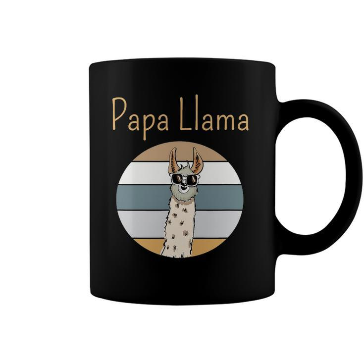 Llama Dad Matching Papa Alpaca Lover Fathers Day Gift Coffee Mug