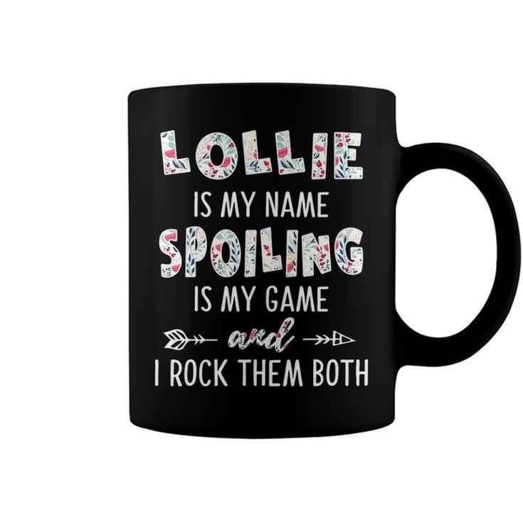 Lollie Grandma Gift   Lollie Is My Name Spoiling Is My Game Coffee Mug