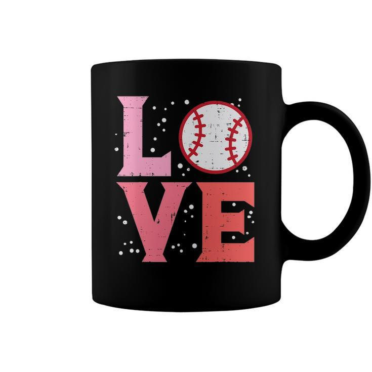 Love Baseball Cute Sports Fan Player Team Men Women Kids Coffee Mug