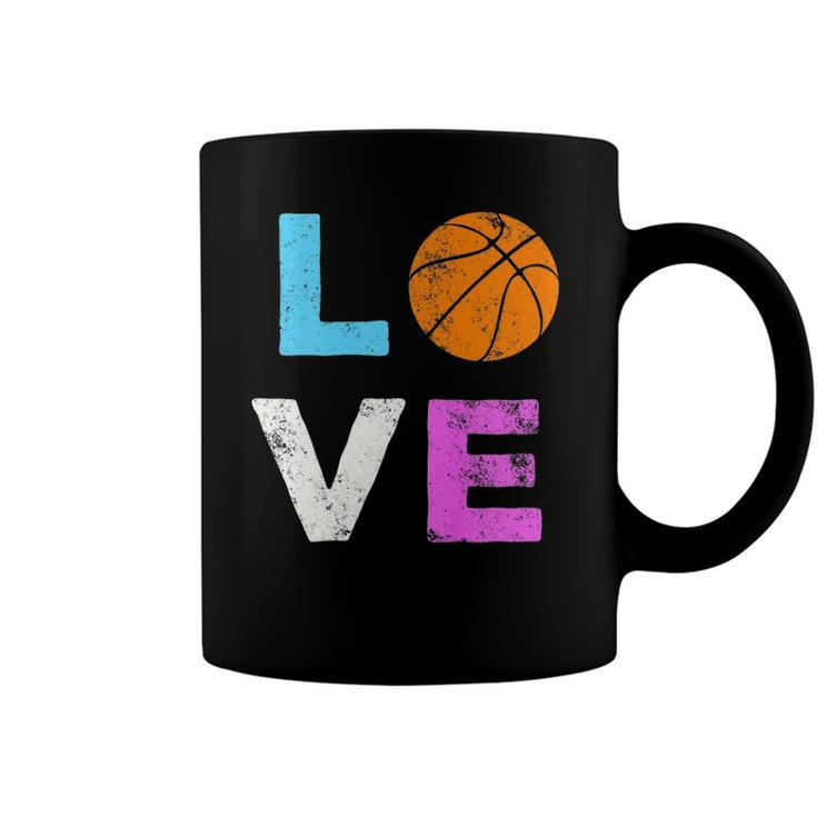 Love Basketball American Team Fan Gift  Coffee Mug