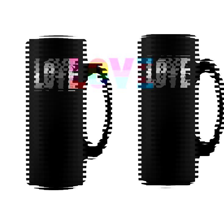 Love Lgbt Pride Ally Lesbian Gay Bisexual Transgender Ally Coffee Mug