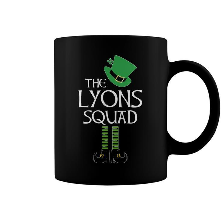 Lyons Name Gift   The Lyons Squad Leprechaun Coffee Mug