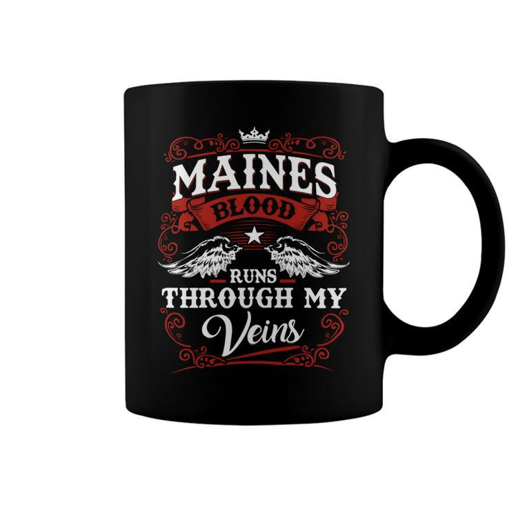 Maines Name Shirt Maines Family Name Coffee Mug