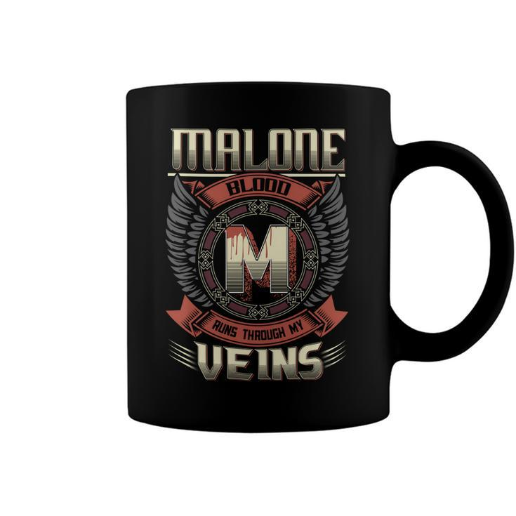 Malone Blood  Run Through My Veins Name Coffee Mug
