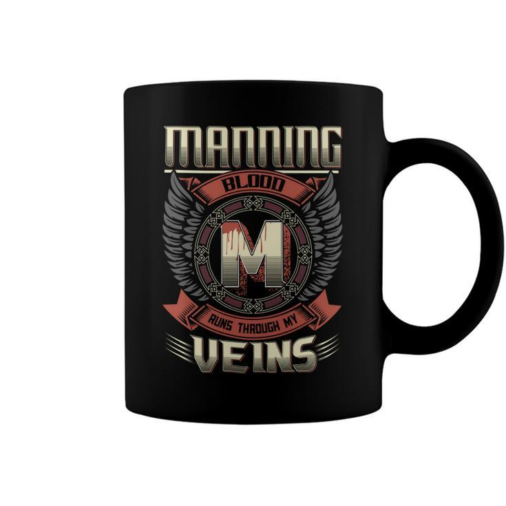 Manning Blood  Run Through My Veins Name V2 Coffee Mug