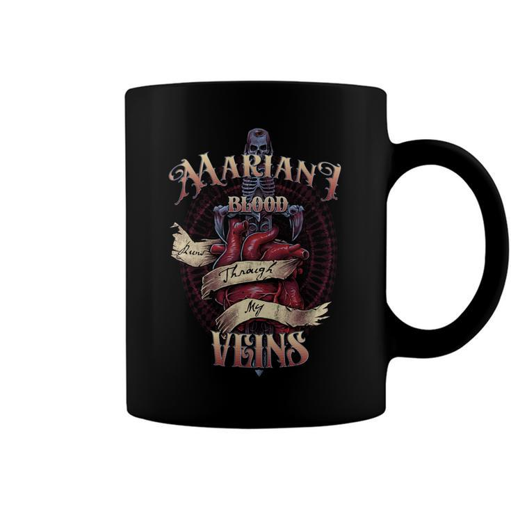 Mariani Blood Runs Through My Veins Name Coffee Mug