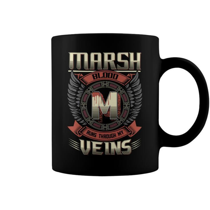 Marsh Blood  Run Through My Veins Name Coffee Mug