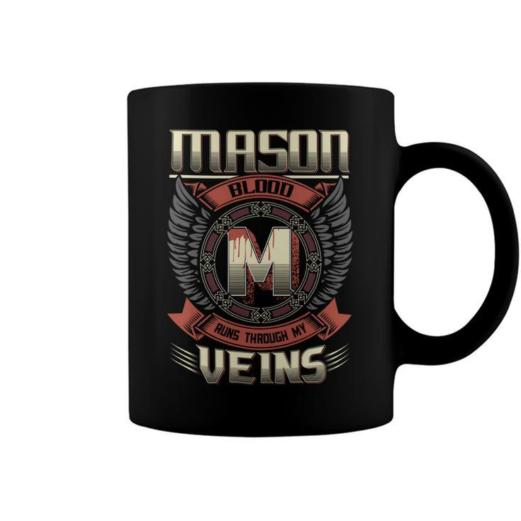 Mason Blood  Run Through My Veins Name V2 Coffee Mug
