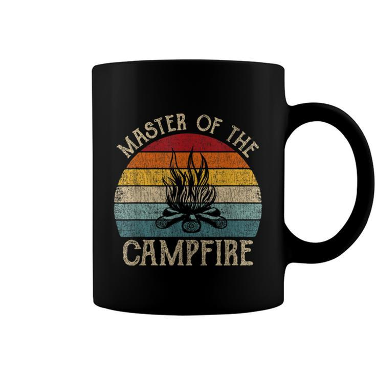 Master Of The Campfire Camping Retro Camper  Coffee Mug