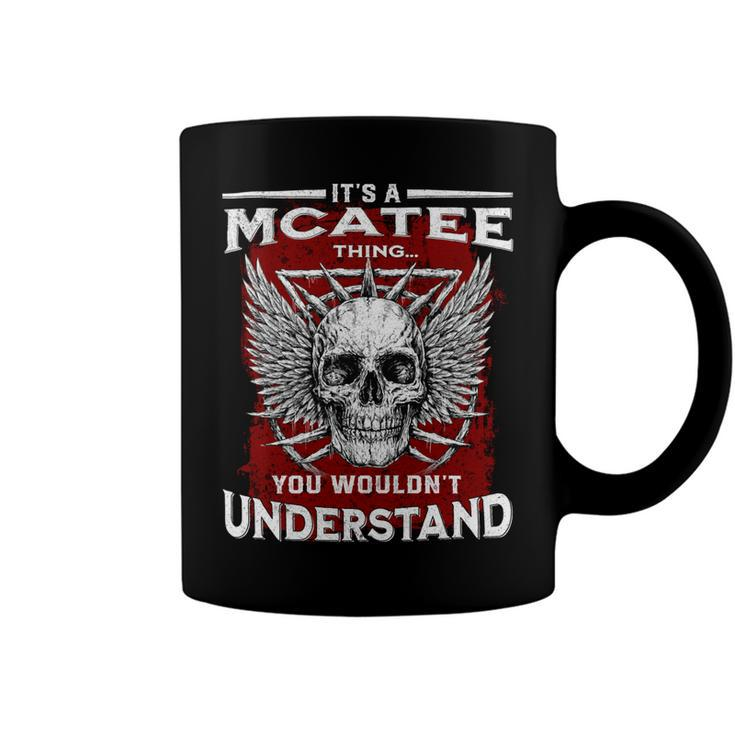 Mcatee Name Shirt Mcatee Family Name V4 Coffee Mug