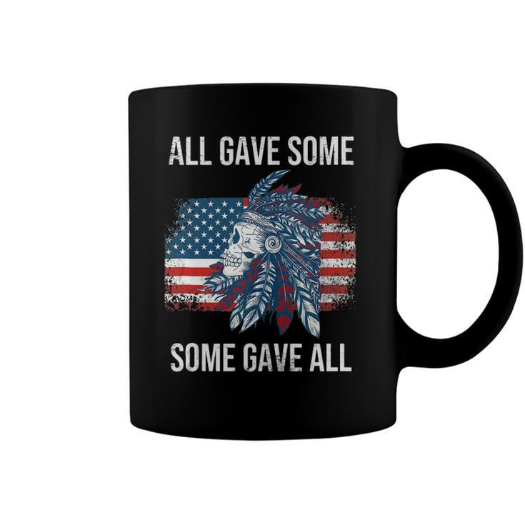 Memorial Day Military Vintage Us Patriotic American Skull  Coffee Mug