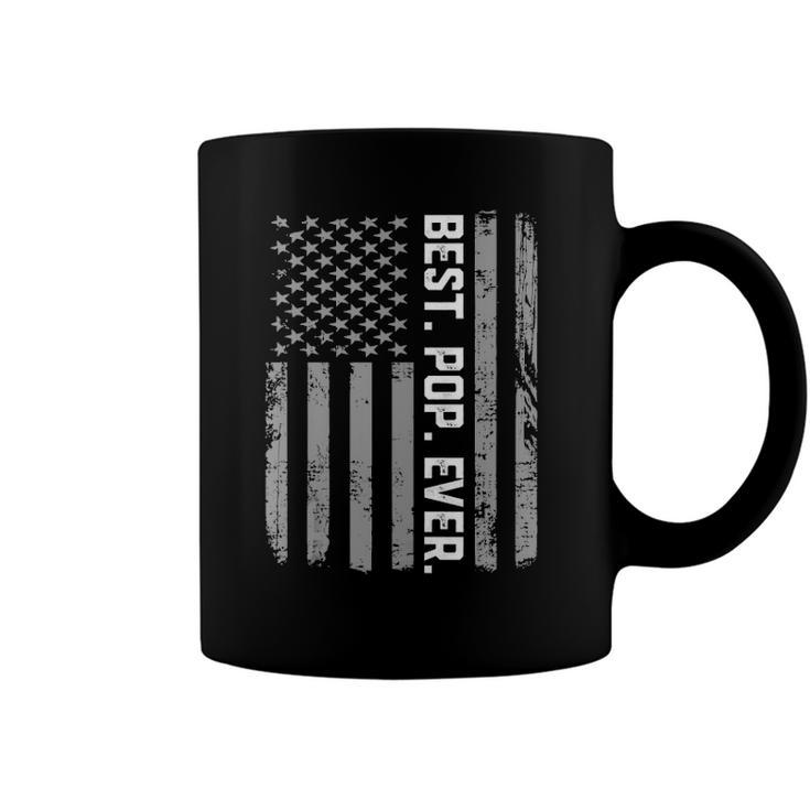 Mens Best Pop Ever Vintage American Flag  Coffee Mug