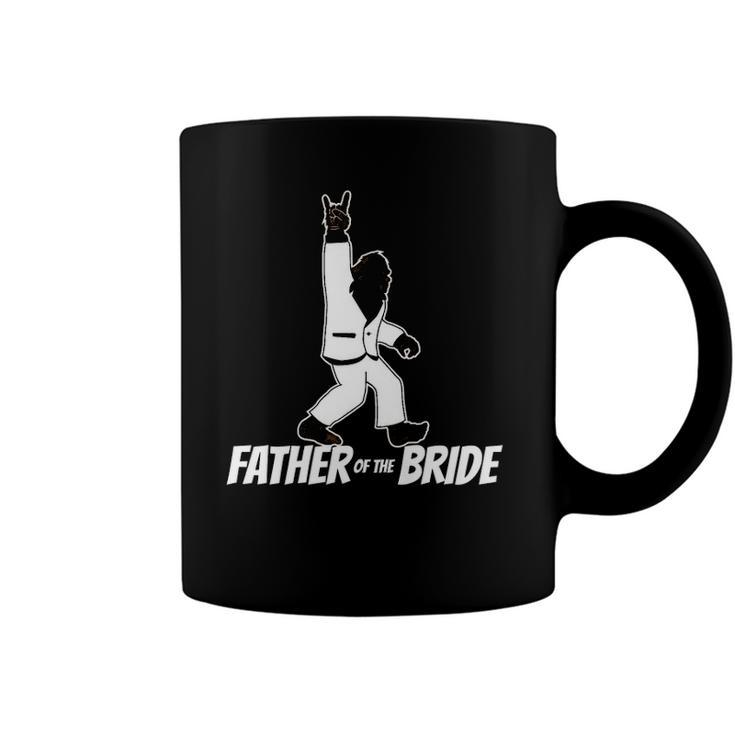 Mens Bigfoot Rock And Roll Wedding Party Gift For Father Of Bride  Coffee Mug