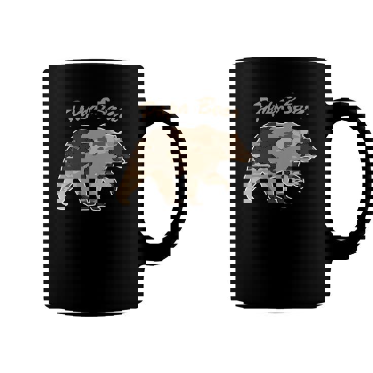 Mens Camouflage Daddy Bear Family Camo Hunting - Papa Bear Coffee Mug