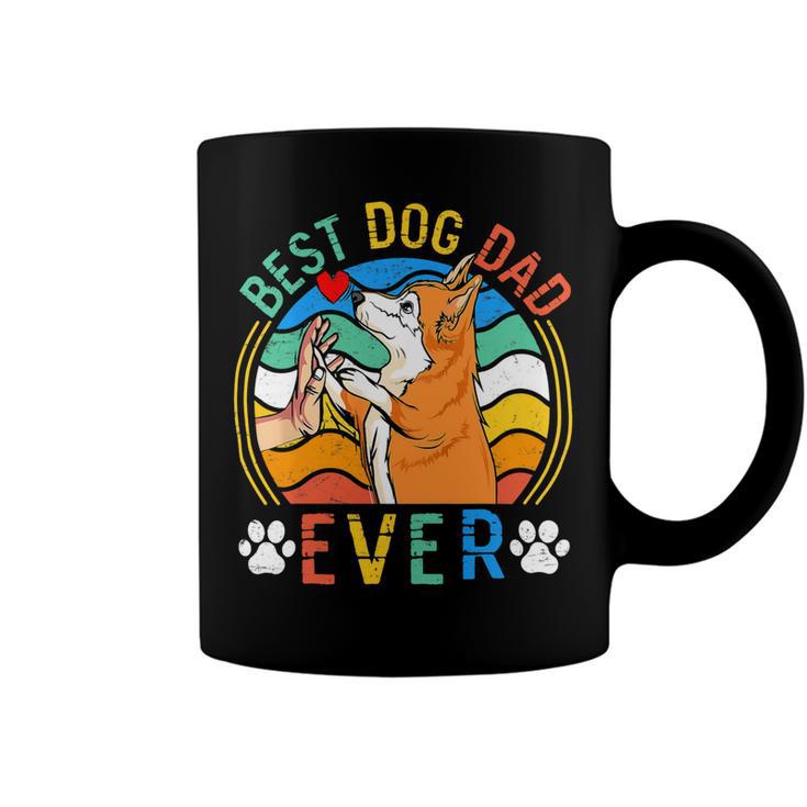 Mens Corgi Best Dog Dad Ever Gifts Dog Lover V3 Coffee Mug