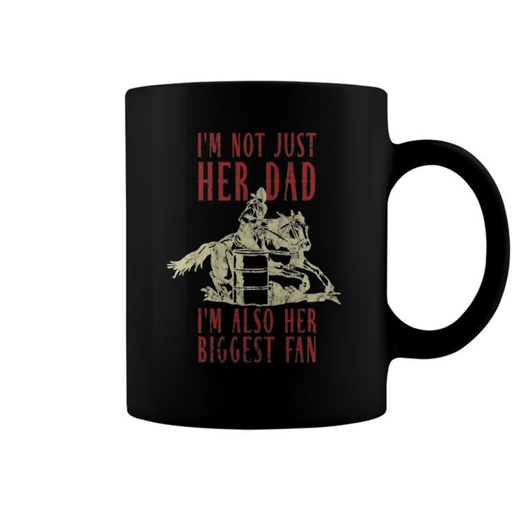 Mens Dad Father Barrel Racing Racer Horse Riding Rodeo Cowgirl Coffee Mug