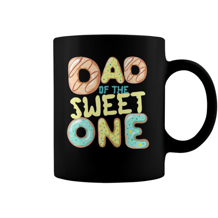 Mens Dad Of The Sweet One Donut Matching Family Donut Coffee Mug