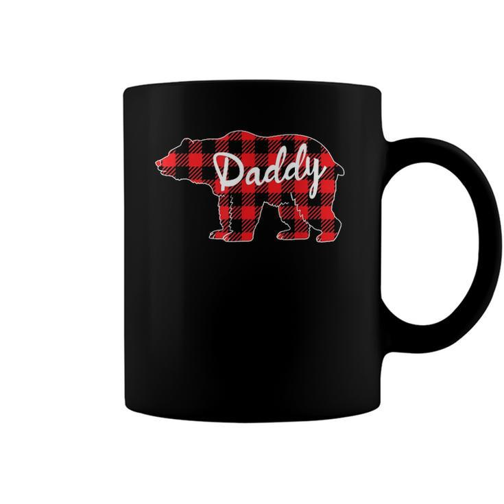 Mens Daddy Bear Buffalo Plaid Family Matching Fathers Day Coffee Mug