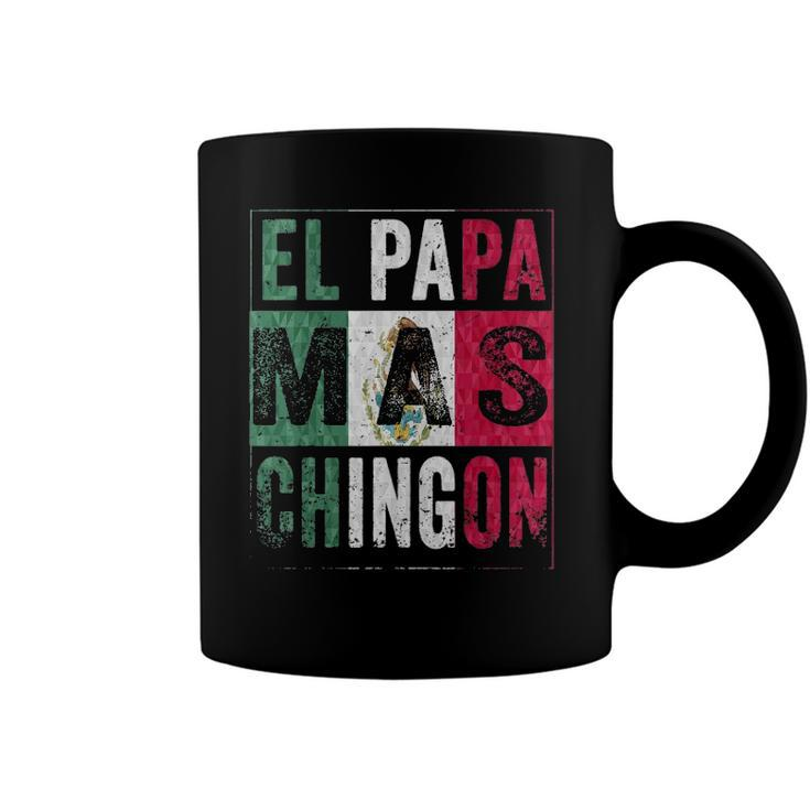 Mens El Papa Mas Chingon Funny Best Mexican Dad Coffee Mug