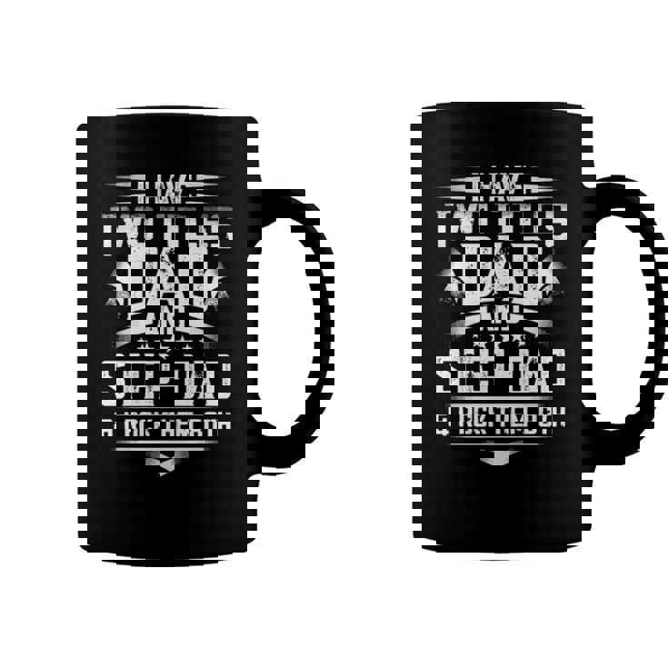 Mens Fathers Day For Dad Best Dad And Stepdad From Wife Coffee Mug