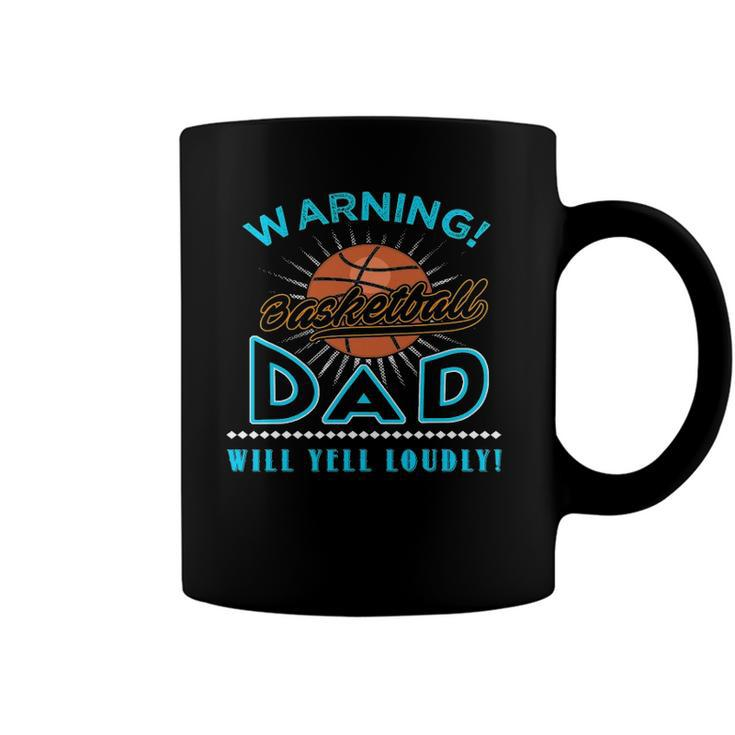 Mens Fathers Day Funny Sport Basketball Dad Coffee Mug