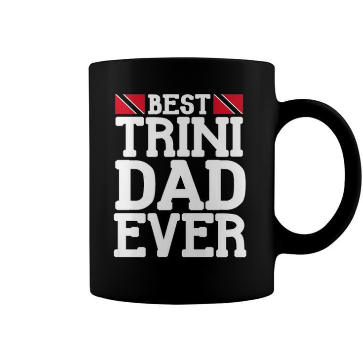 Mens Flag Castle Best Trini Dad Ever Fathers Day Trinidad  Coffee Mug