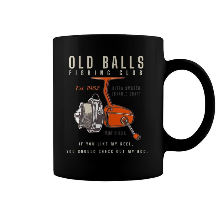 Mens Funny 60Th Birthday Fishing Pun For Mens Over The Hill 60 Years Old Coffee Mug