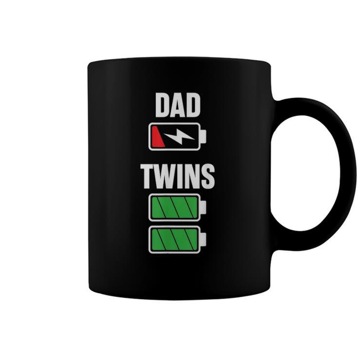 Mens Funny Dad Fathers Day Birthday Twins Twin Dad Coffee Mug