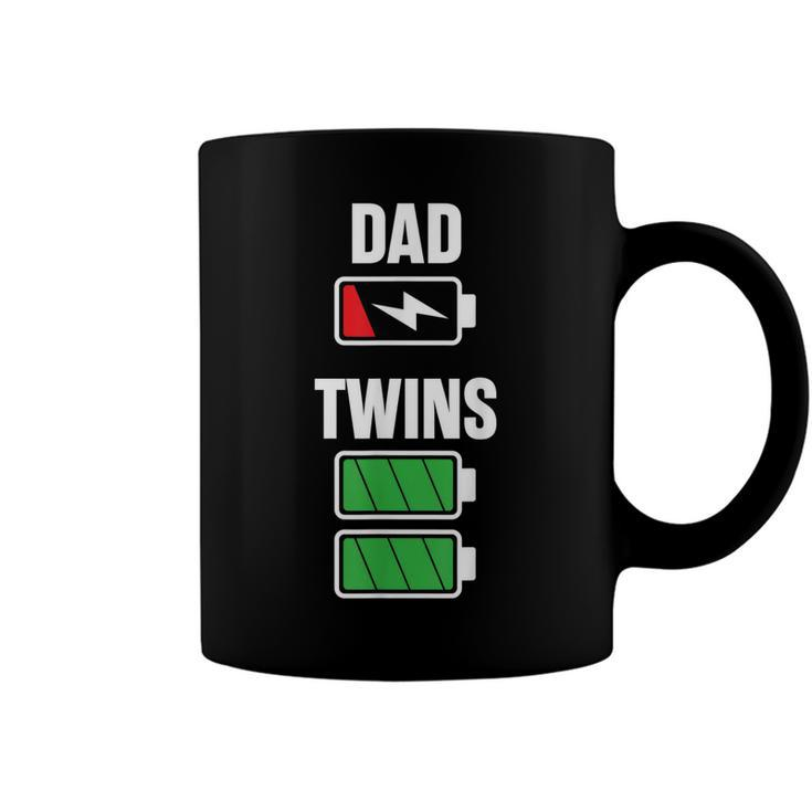 Mens Funny Dad Fathers Day Birthday Twins Twin Dad  Coffee Mug
