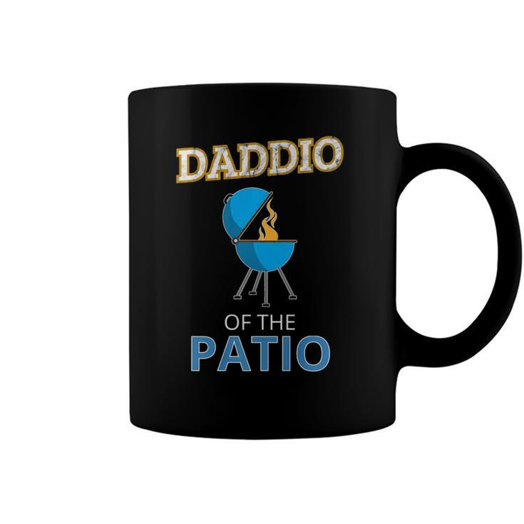 Mens Funny Daddio Of The Patio Fathers Day Bbq Grill Dad  Coffee Mug
