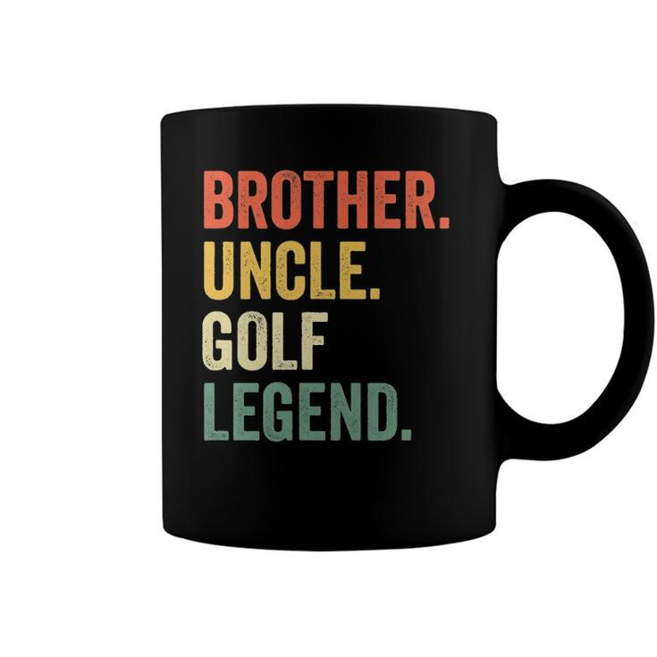 Mens Funny Golfer Brother Uncle Golf Legend Vintage Retro Golfing Coffee Mug