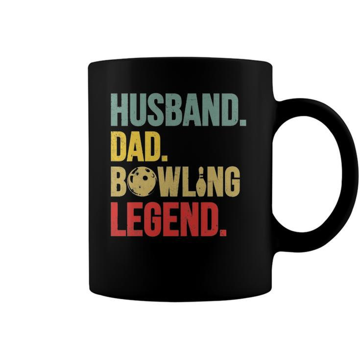 Mens Funny Vintage Bowling Tee For Bowling Lover Husband Dad Coffee Mug