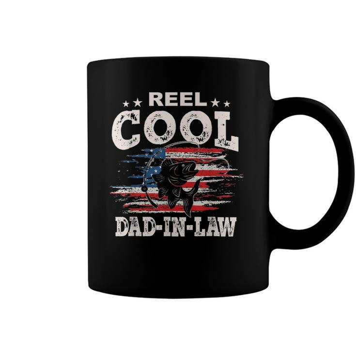 Mens Gift For Fathers Day Tee - Fishing Reel Cool Dad-In Law Coffee Mug
