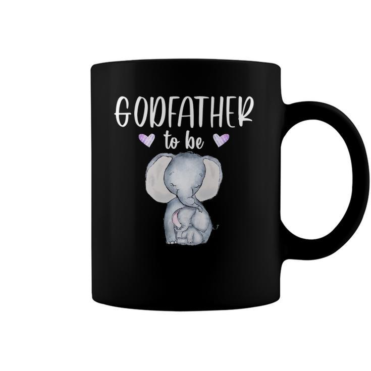 Mens Godfather To Be Elephant Baby Shower Coffee Mug