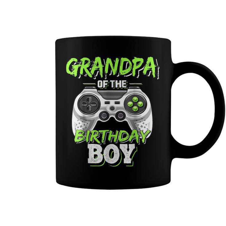 Mens Grandpa Of The Birthday Boy Matching Video Game  Coffee Mug