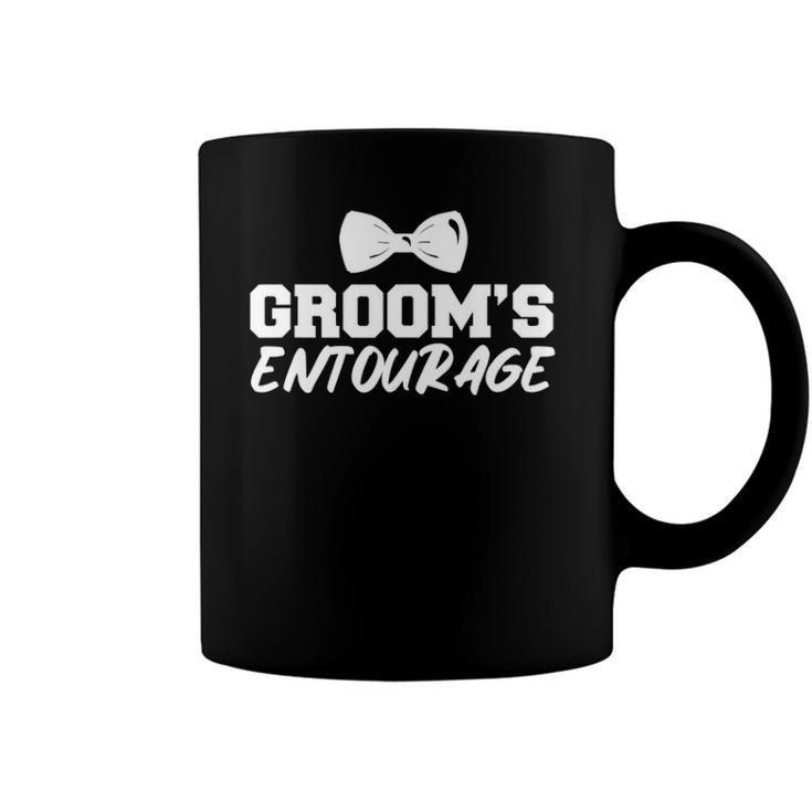 Mens Grooms Entourage Bachelor Stag Party Coffee Mug