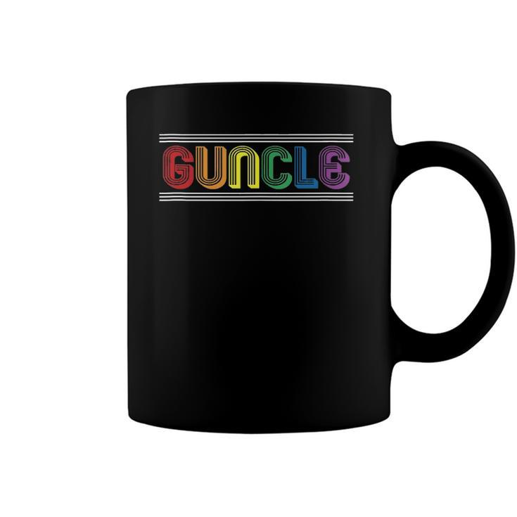 Mens Guncle Gay Uncle  Lgbt Pride Flag Gift Coffee Mug