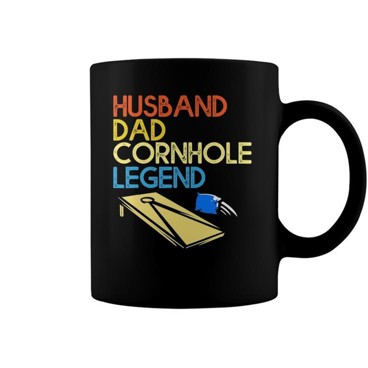 Mens Husband Dad Cornhole Legend Coffee Mug
