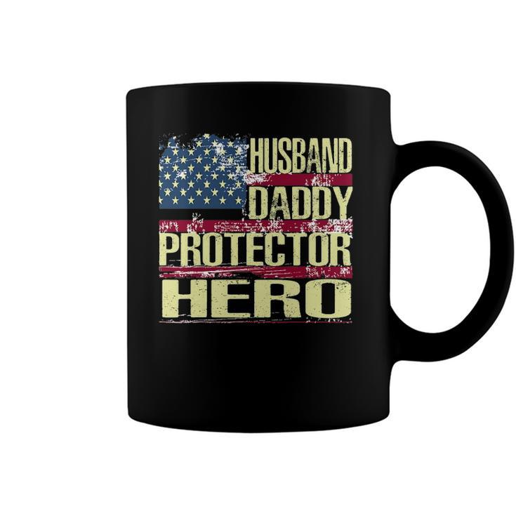 Mens Husband Daddy Protector Hero  Fathers Day Gift Coffee Mug
