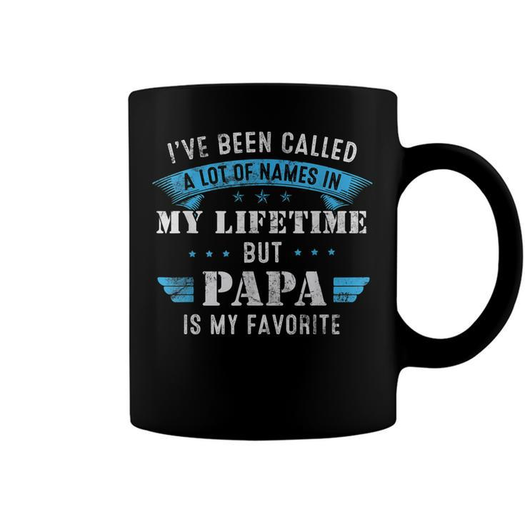 Mens Ive Been Called Lot Of Name But Papa Is My Favorite Fathers  Coffee Mug