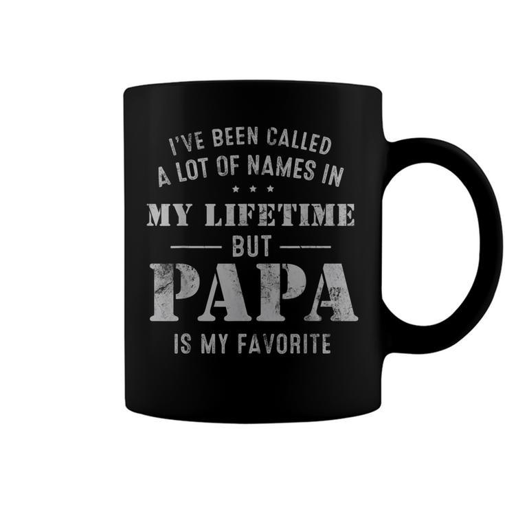 Mens Ive Been Called Lot Of Name But Papa Is My Favorite Fathers  Coffee Mug