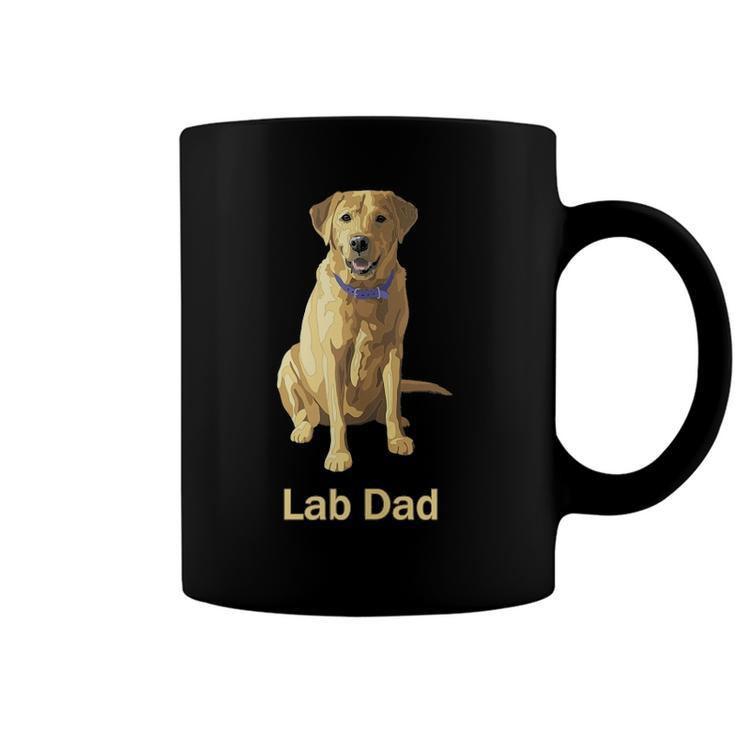 Mens Lab Dad Yellow Labrador Retriever Dog Lovers Gift  Coffee Mug