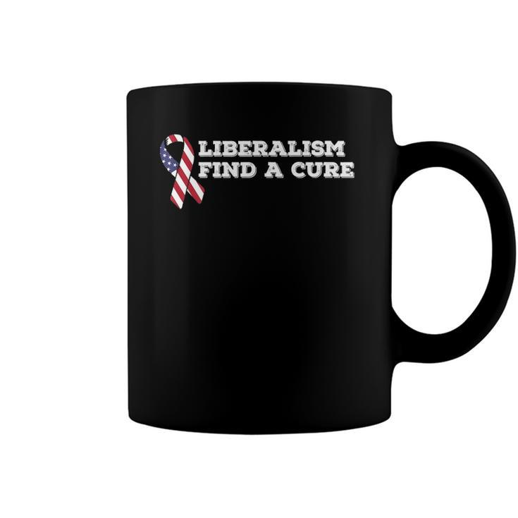 Mens Liberalism Find A Cure Coffee Mug
