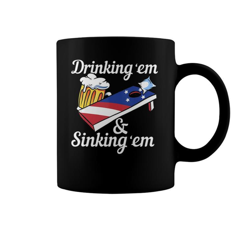 Mens Men Or Women Drinking Yard Game - Funny Cornhole  Coffee Mug